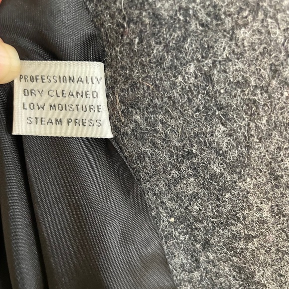 Michelle Francois 80s Vintage Gray and Black Wool Coat EUC - Picture 8 of 9